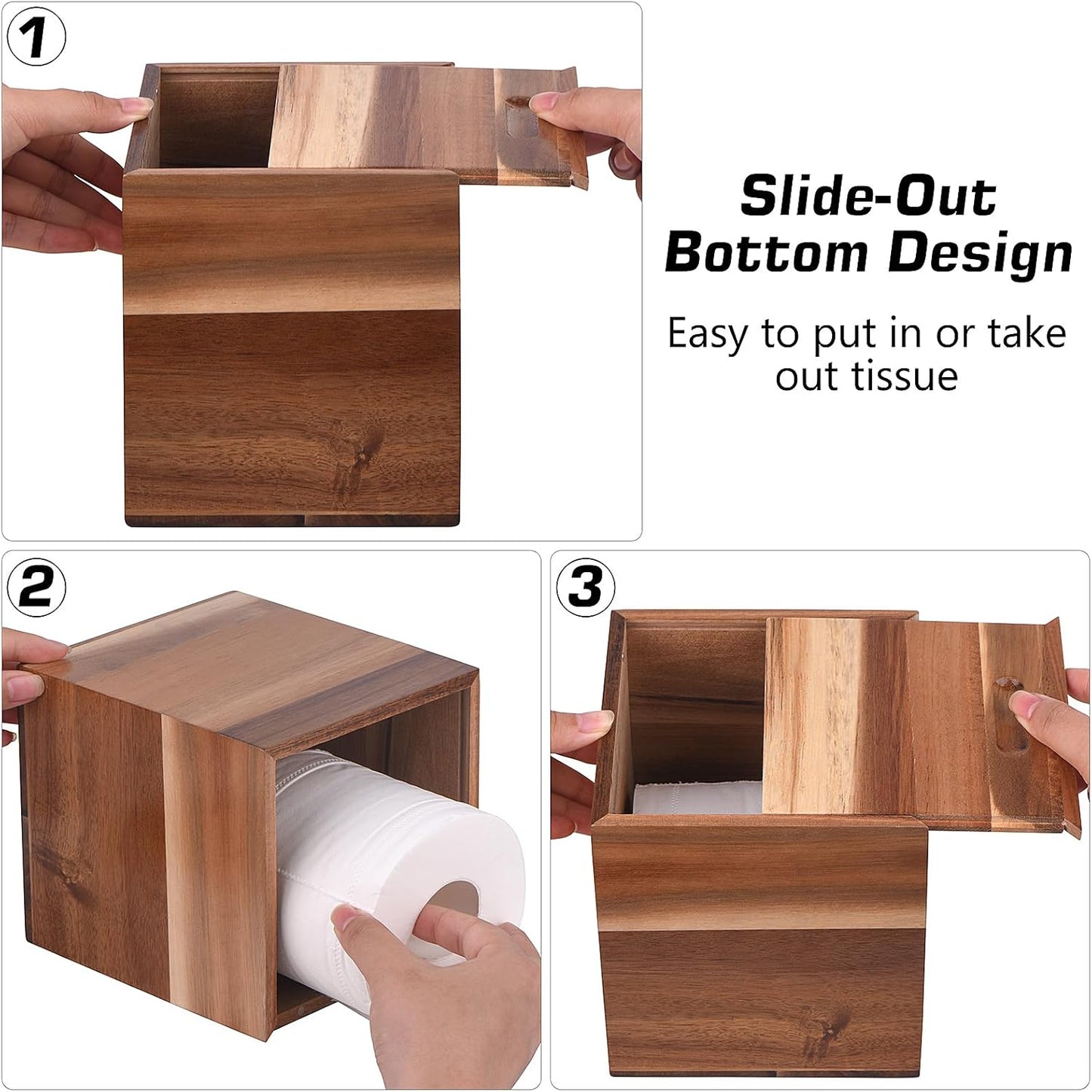 Wooden Tissue Box Cover