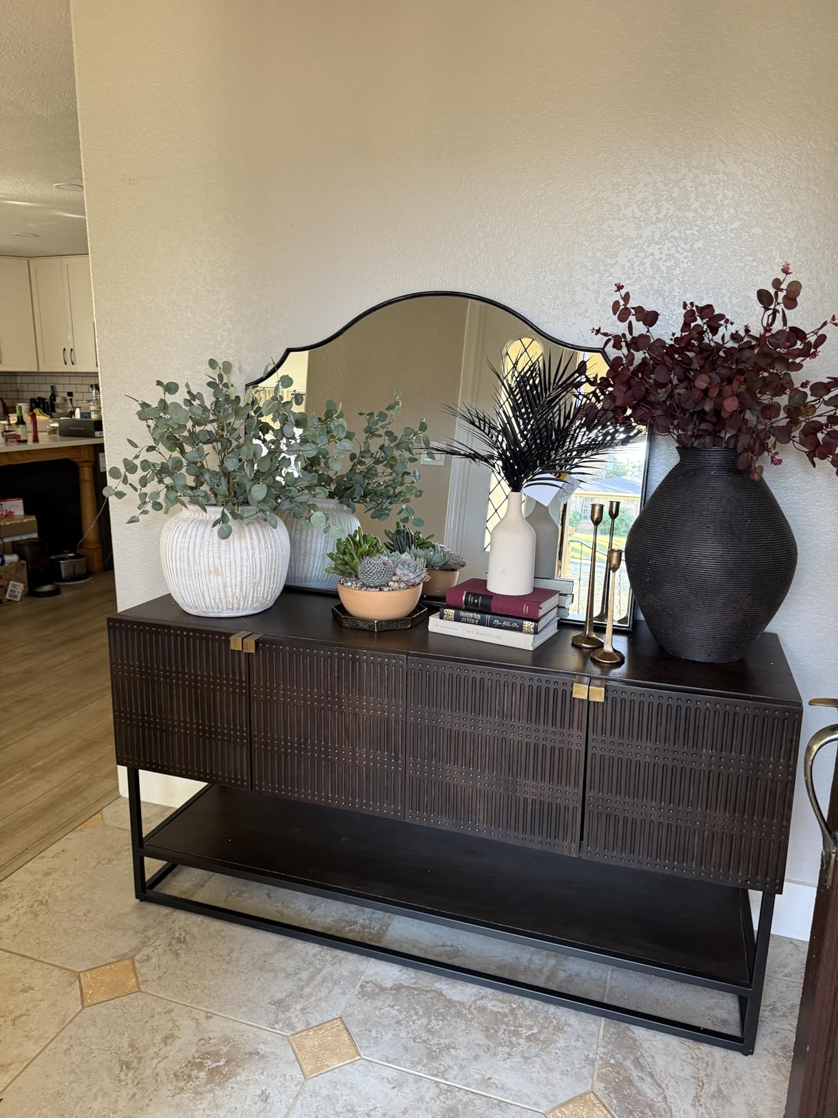 Soft Arch Gold Mirror