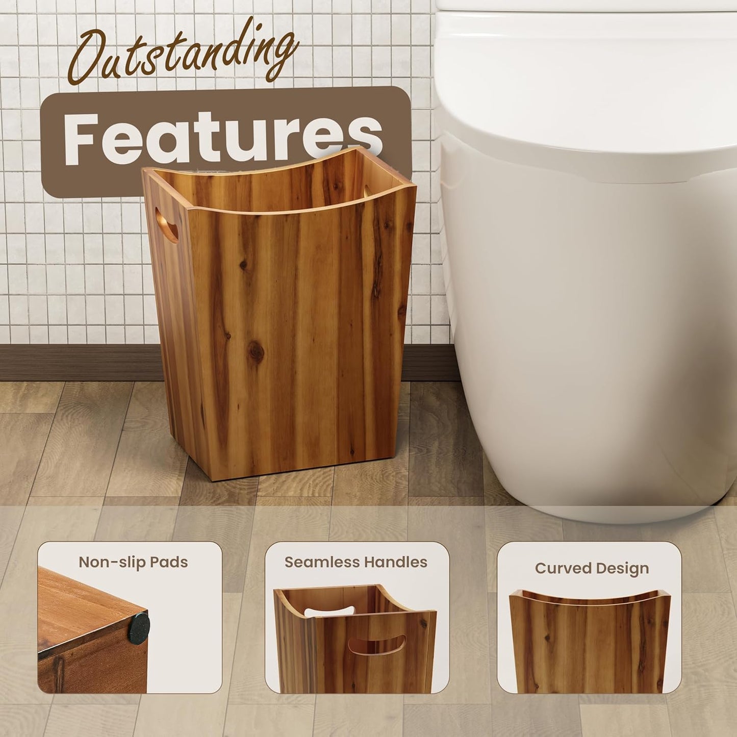 Wooden Storage Bin